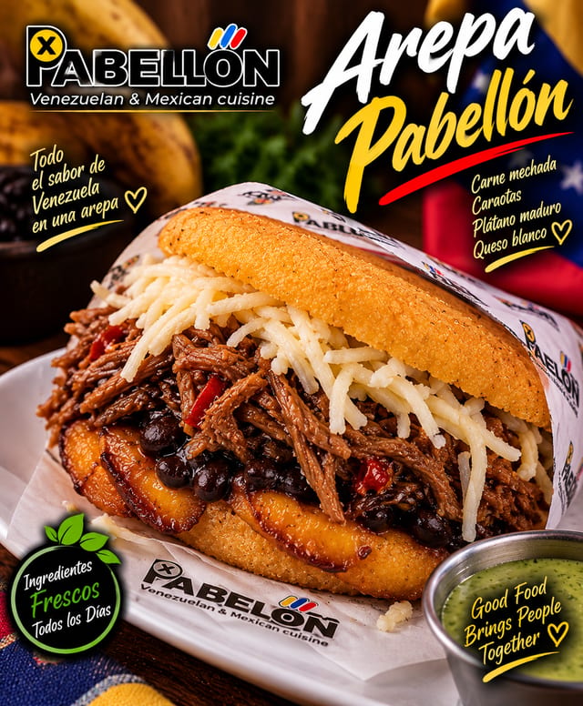 Arepa Pabellón.