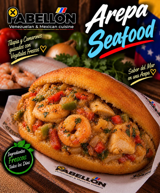 Arepa Seafood.