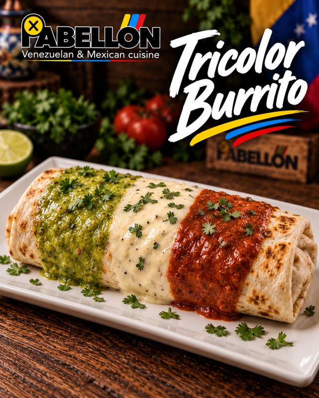 Tricolor Burrito.