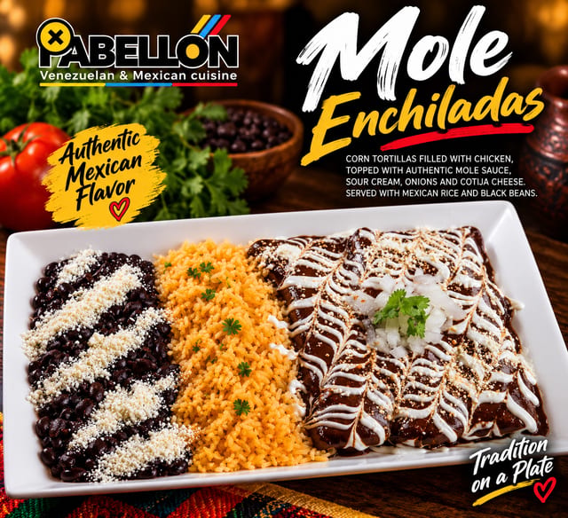 Mole Enchiladas.