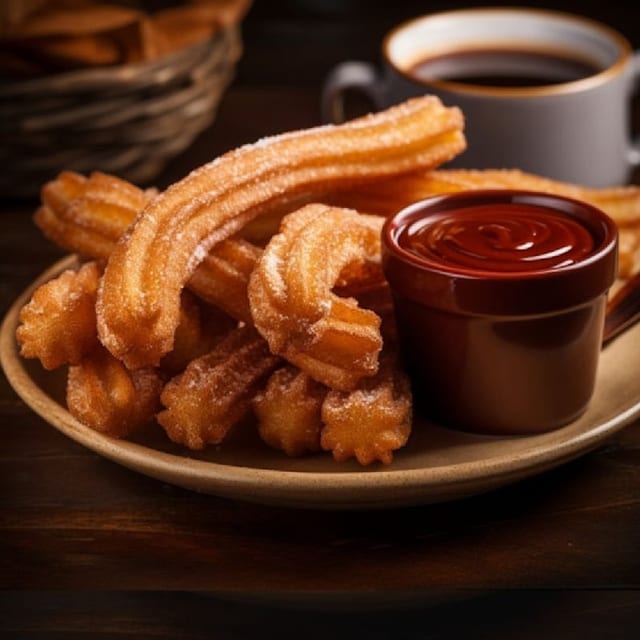 Churros Dipping.