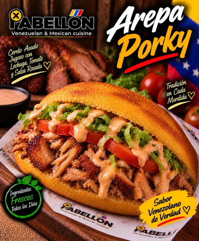 Arepa Pernil.
