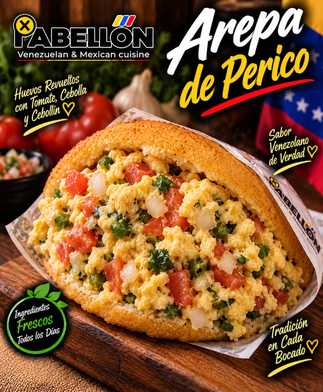Arepa Perico.